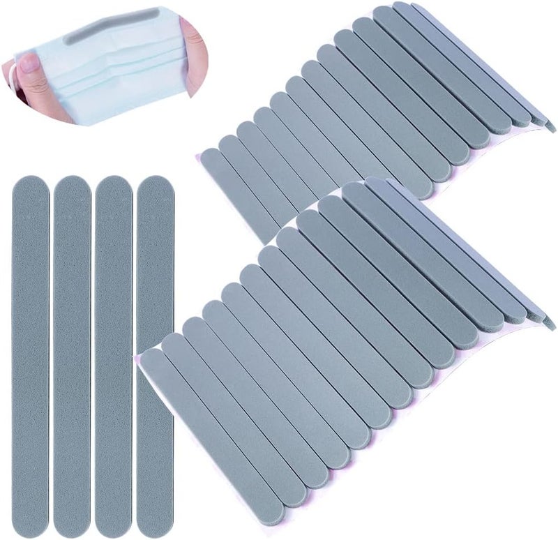 ETIAL 50Pcs Nose Bridge Strips Pad Anti-Fog Cushion Protection Stripe Self-Adhesive DIY Crafting (Black Latex- 100pcs) - Image 1